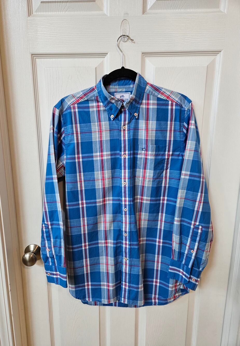 Southern Tide Mens Small Classic Fit Plaid Button Down Shirt 100% Cotton